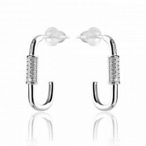 Серьги серебряные YBA0407-Rd | Колье серебряное N61420401-Rd купить по цене 3438 руб. в ювелирном магазине ⭐️ «Золотая Подкова»