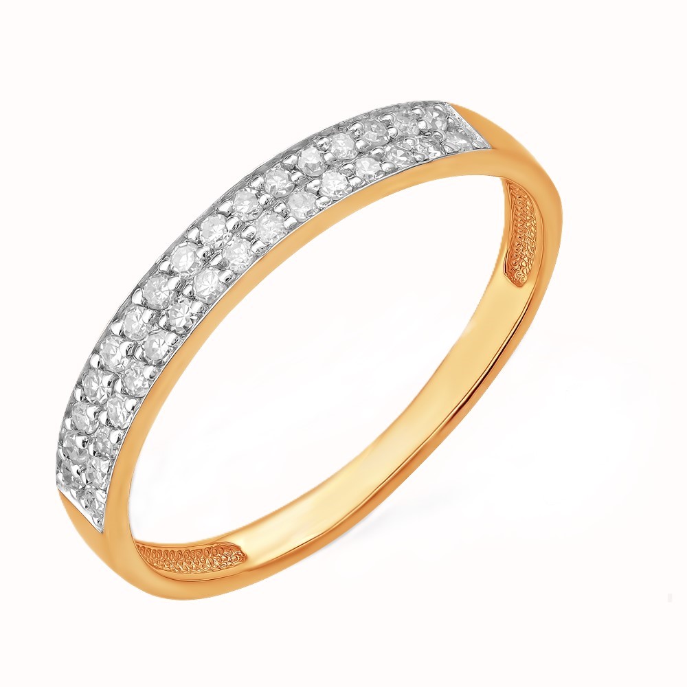 Кольцо золотое БК1310555 | Серьги золотые БС1310555 купить по цене 143505 руб. в ювелирном магазине ⭐️ «Золотая Подкова»