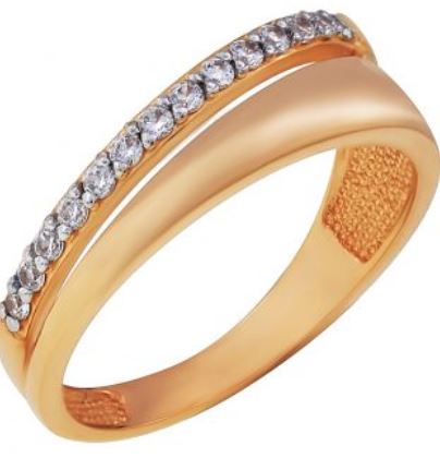 Кольцо золотое 822075 | Кольцо золотое 802-02075-10-00-20-00 купить по цене 68670 руб. в ювелирном магазине ⭐️ «Золотая Подкова»