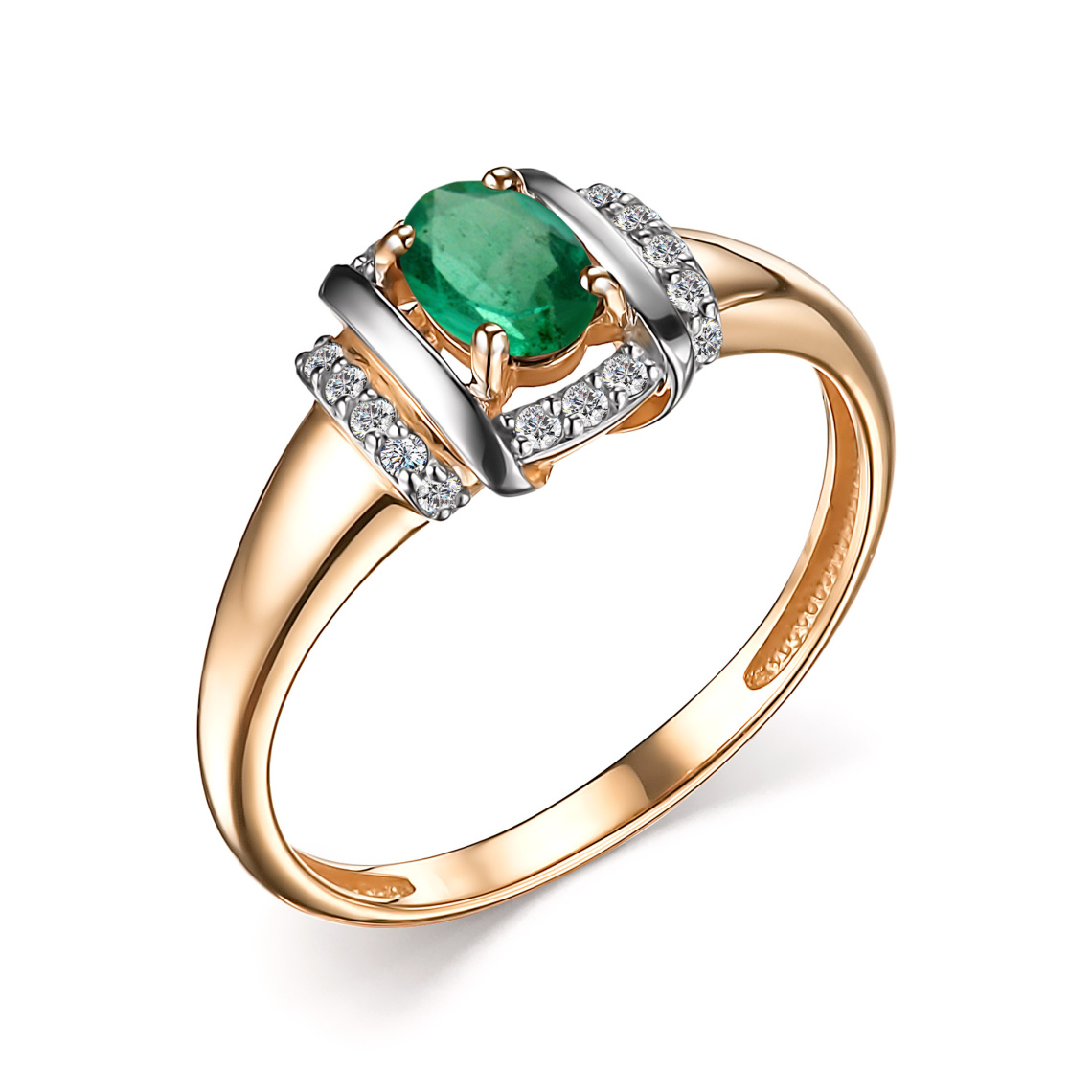 Кольцо золотое 14724-101 | Серьги золотые 24724-101 купить по цене 158355 руб. в ювелирном магазине ⭐️ «Золотая Подкова»