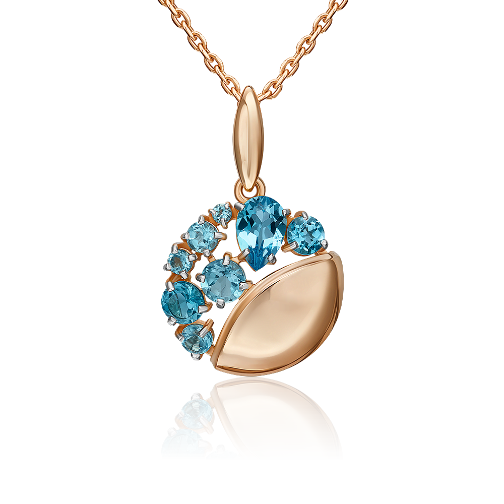 Подвеска золотая 03-3563-00-201-1110 | Кольцо золотое 01-5828-00-201-1110 купить по цене 41325 руб. в ювелирном магазине ⭐️ «Золотая Подкова»