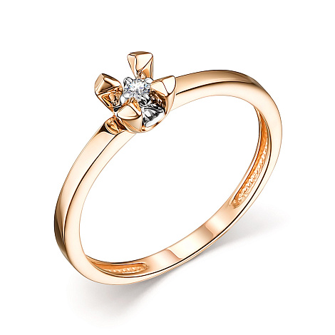 Кольцо золотое 14282-100 | Серьги золотые 24282-100 купить по цене 58533 руб. в ювелирном магазине ⭐️ «Золотая Подкова»