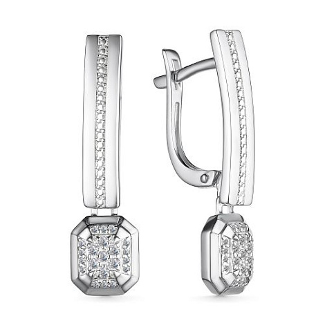 Серьги золотые 25741-200 | Кольцо золотое 15741-200 купить по цене 74895 руб. в ювелирном магазине ⭐️ «Золотая Подкова»