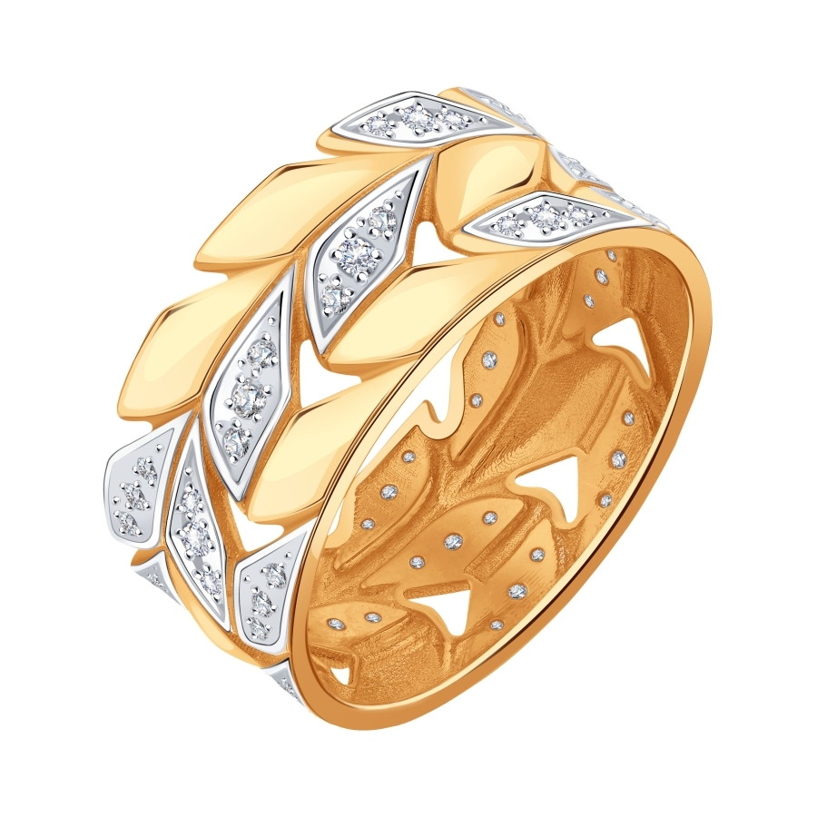 Кольцо золотое Т14201Б327 | Браслет золотой Т142101061 купить по цене 53958 руб. в ювелирном магазине ⭐️ «Золотая Подкова»