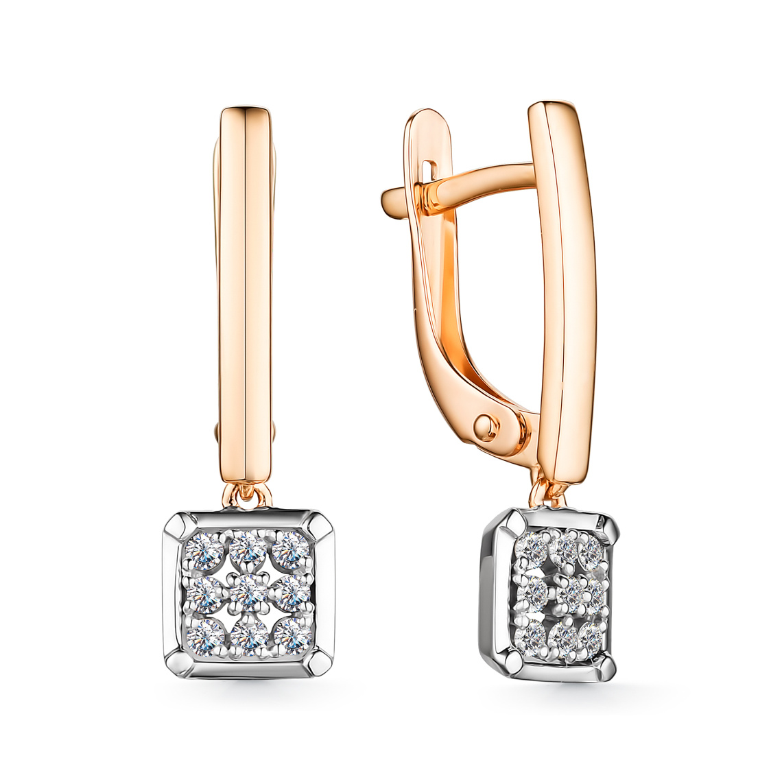 Серьги золотые 24251-100 | Кольцо золотое 14251-100 купить по цене 48018 руб. в ювелирном магазине ⭐️ «Золотая Подкова»