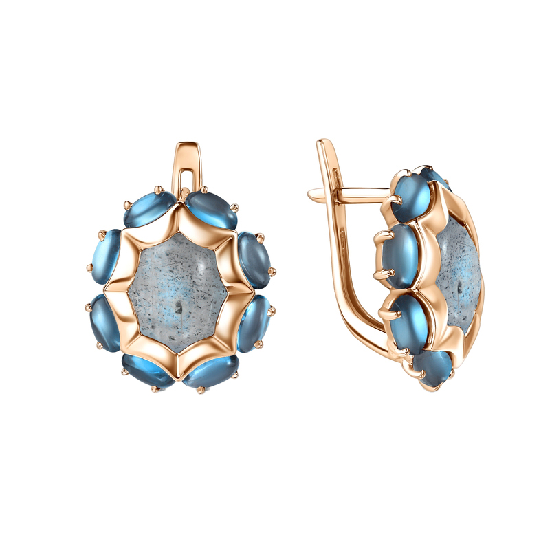 Серьги золотые 2791072 Аквамарин | Кольцо золотое 1791072 Аквамарин купить по цене 113692 руб. в ювелирном магазине ⭐️ «Золотая Подкова»