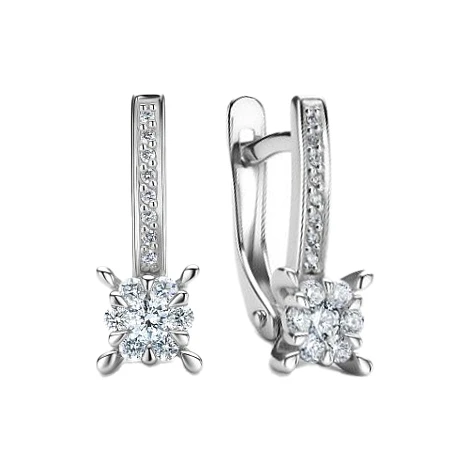 Серьги из золота с бриллиантами