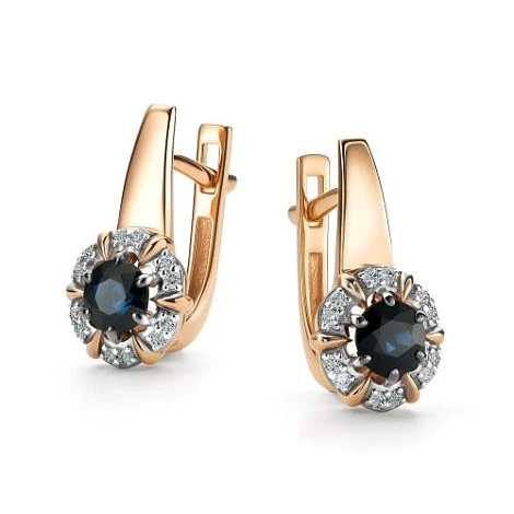 Серьги золотые 25939-102 | Серьги с сапфиром купить по выгодной цене в ювелирном магазине ⭐️ «Золотая Подкова» Серьги золотые 25939-102 | Серьги с сапфиром купить по выгодной цене в ювелирном магазине ⭐️ «Золотая Подкова»