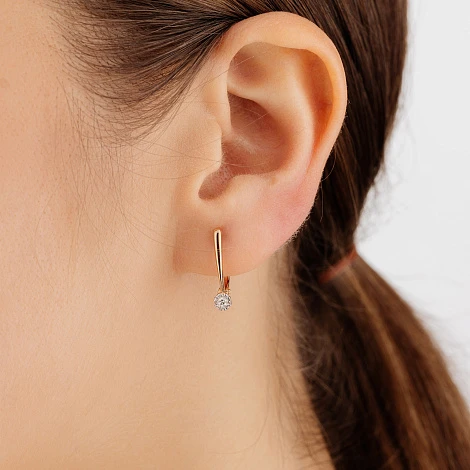 Серьги из золота с бриллиантами