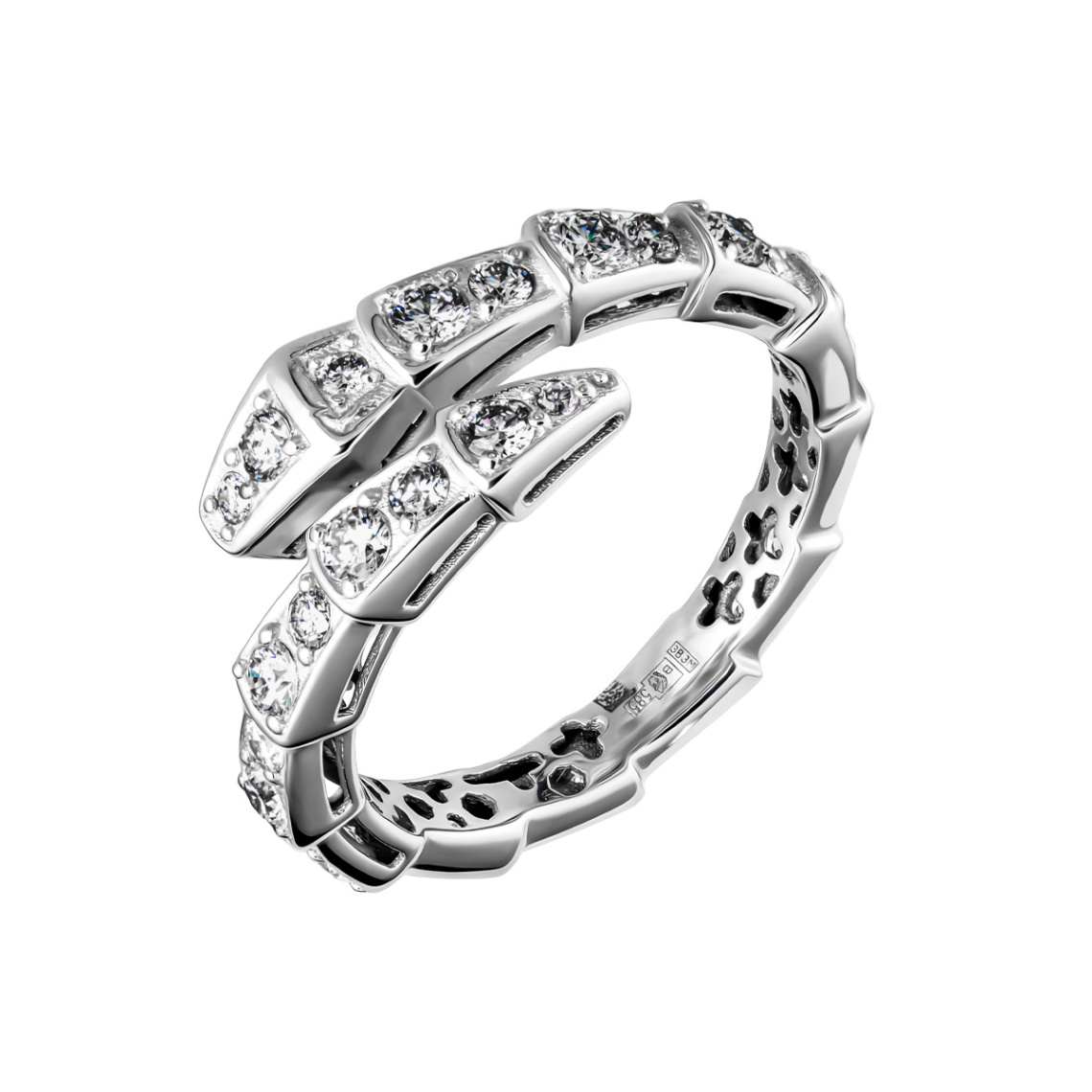 Кольцо золотое Т30101Б756 | Серьги золотые Т30102В189 купить по цене 211909 руб. в ювелирном магазине ⭐️ «Золотая Подкова»