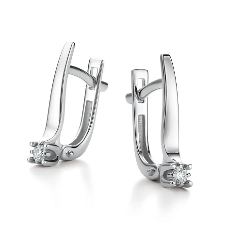 Серьги золотые 26015-200 | Ювелирные изделия от бренда Алькор 💍 купить по доступной цене в ювелирной сети «Золотая Подкова»