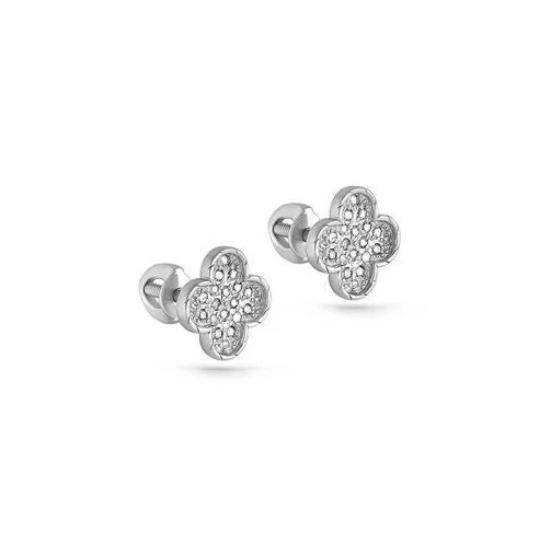 Серьги золотые 12-1902-1000 | Серьги с бриллиантами купить по выгодной цене в ювелирном магазине ⭐️ «Золотая Подкова»