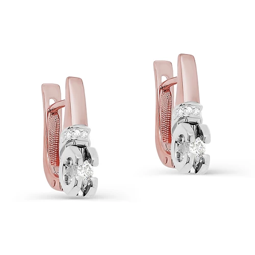 Серьги золотые 12-01433-1000 | Женские золотые серьги купить по выгодной цене в ювелирном магазине ⭐️ «Золотая Подкова»