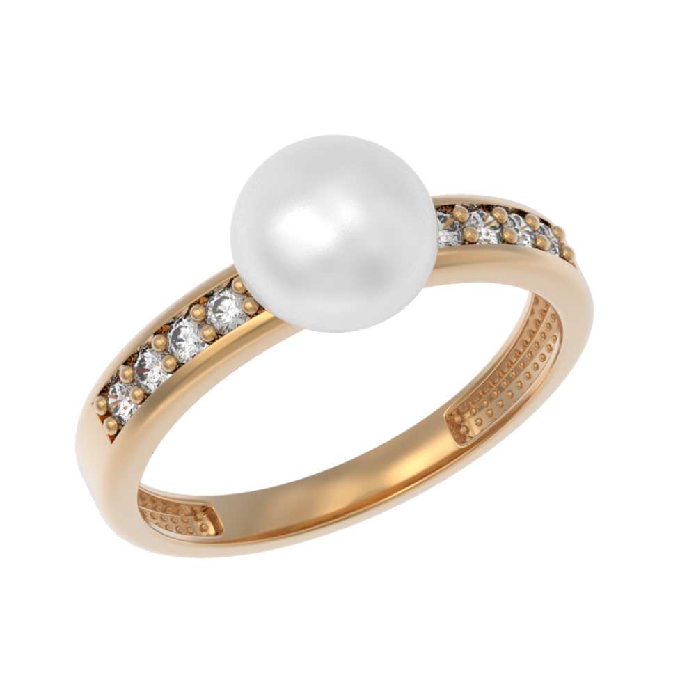 Кольцо золотое 1040241-11150 | Серьги золотые 1040242-11150 купить по цене 53332 руб. в ювелирном магазине ⭐️ «Золотая Подкова»