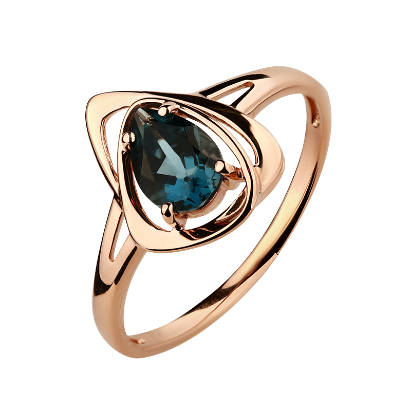 Кольцо золотое 10691338 Топаз лондон | Серьги золотые 20691338 Топаз лондон купить по цене 59850 руб. в ювелирном магазине ⭐️ «Золотая Подкова»