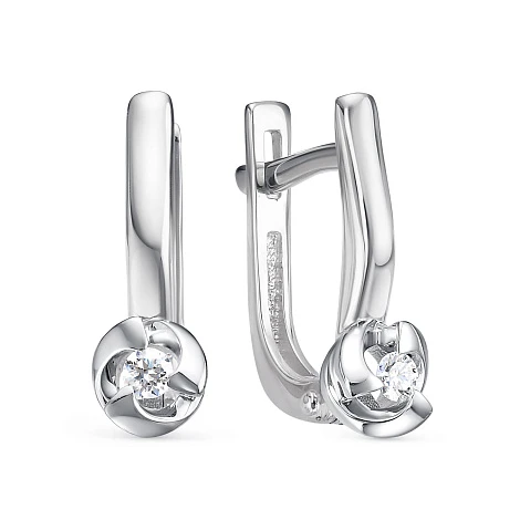 Серьги из золота с бриллиантами