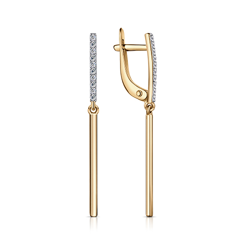 Серьги золотые С132-1274 | Кольцо золотое К132-1274 купить по цене 45450 руб. в ювелирном магазине ⭐️ «Золотая Подкова»