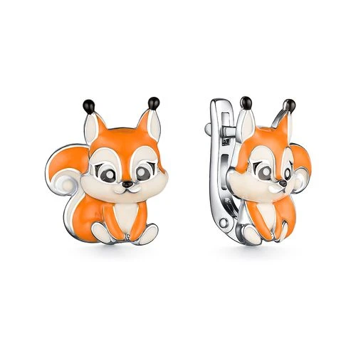 Серьги серебряные 901022737 | Ювелирные изделия в сети Золотая Подкова