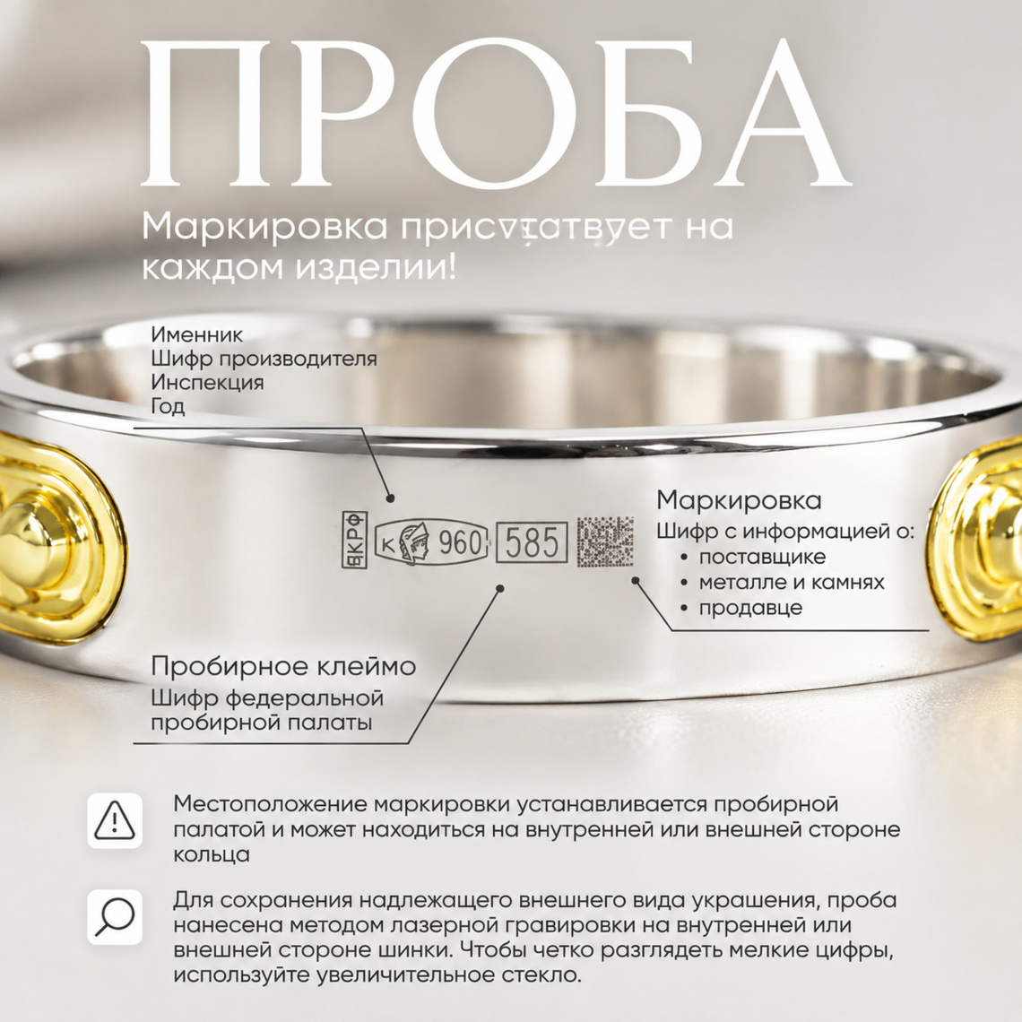 Кольцо из серебра