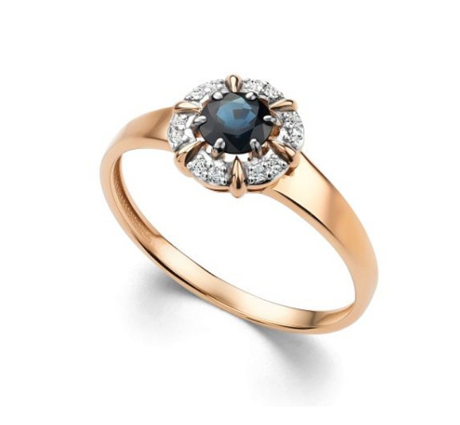 Кольцо золотое 15939-102 | Подвеска золотая 35939-102 купить по цене 41422 руб. в ювелирном магазине ⭐️ «Золотая Подкова»