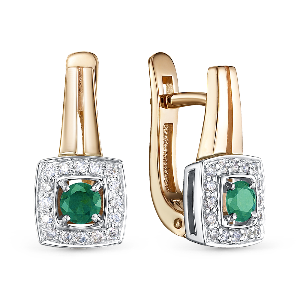 Серьги золотые 2-11-1201-120 | Подвеска золотая 3-11-1201-120 купить по цене 64511 руб. в ювелирном магазине ⭐️ «Золотая Подкова»