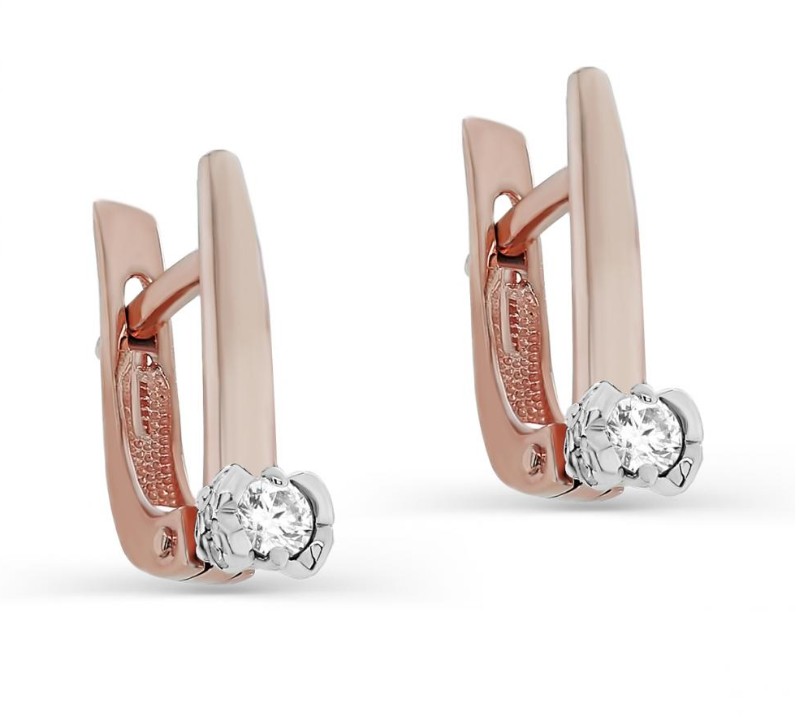 Серьги золотые 12-01182-1000 | Кольцо золотое 11-01182-1000 купить по цене 42315 руб. в ювелирном магазине ⭐️ «Золотая Подкова»