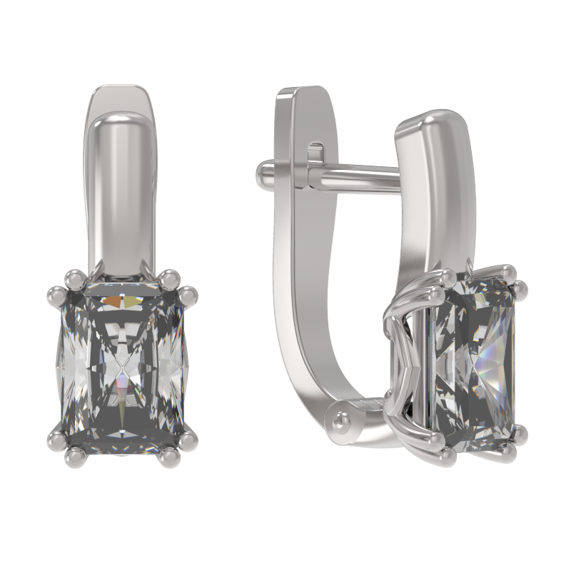 Серьги серебряные 1038872-01210 | Кольцо серебряное 1038871-01210 купить по цене 3420 руб. в ювелирном магазине ⭐️ «Золотая Подкова»