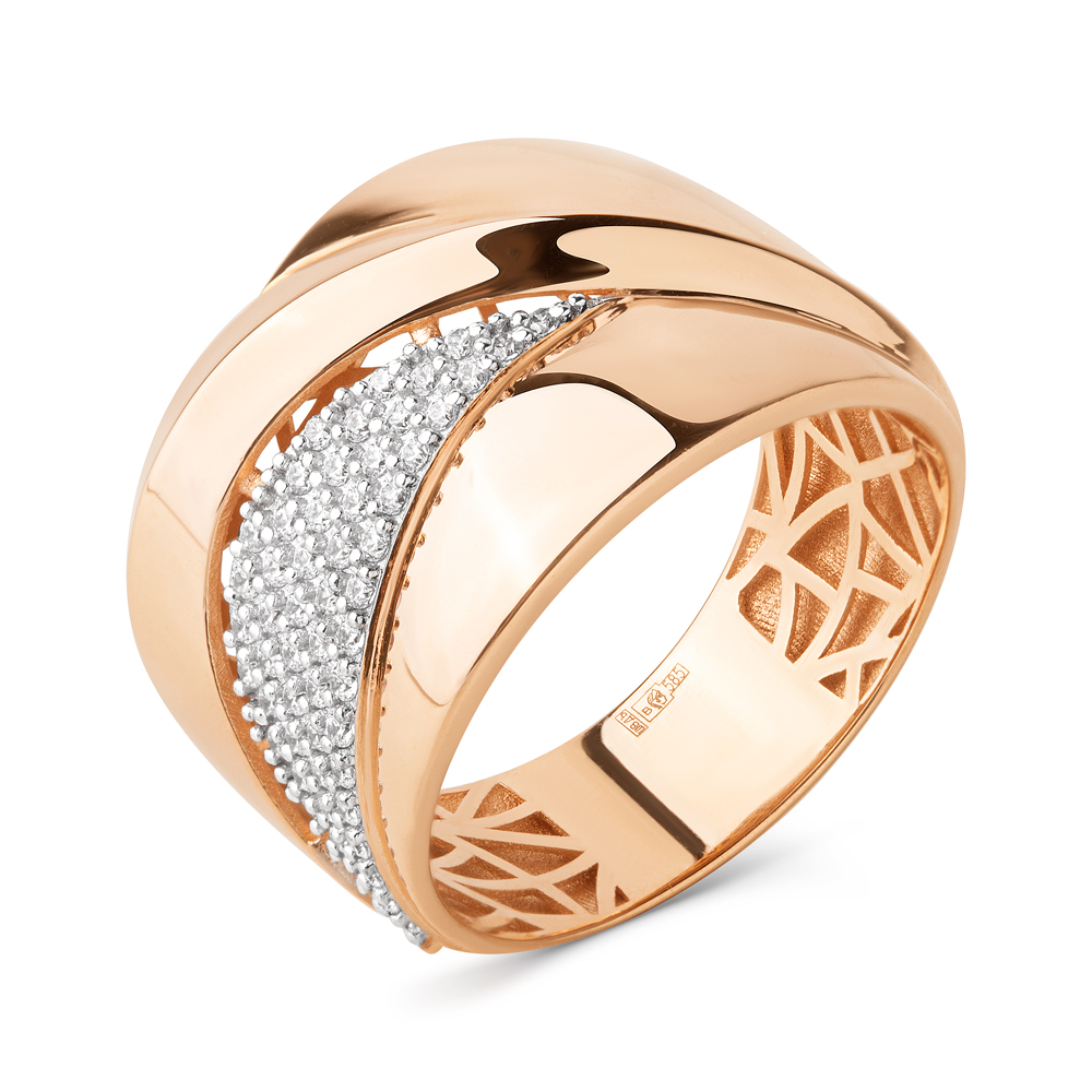 Кольцо золотое 902231-1102 | Серьги золотые 902232-1102 купить по цене 100125 руб. в ювелирном магазине ⭐️ «Золотая Подкова»