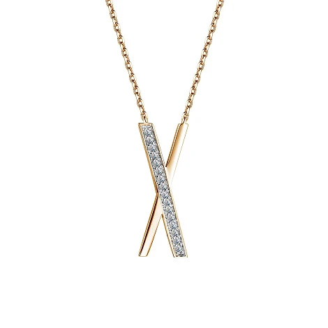 Колье золотое 64453-100 | Колье с бриллиантами купить по выгодной цене в ювелирном магазине ⭐️ «Золотая Подкова»