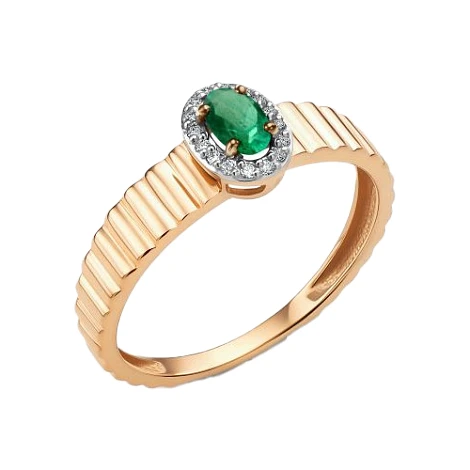 Кольцо золотое 16223-101 | Кольца с бриллиантами купить по выгодной цене в ювелирном магазине ⭐️ «Золотая Подкова»