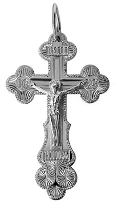 Подвеска серебряная 810-00027-01-00-00-02 | Ювелирные изделия Серебряные кресты православные и мусульманские подвесы купить по выгодной цене в ювелирном магазине ⭐️ «Золотая Подкова»