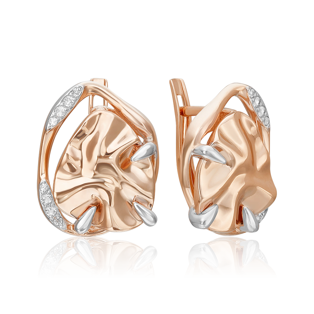 Серьги золотые 02-5090-00-201-1110 | Браслет золотой 05-0757-00-201-1110 купить по цене 75969 руб. в ювелирном магазине ⭐️ «Золотая Подкова»