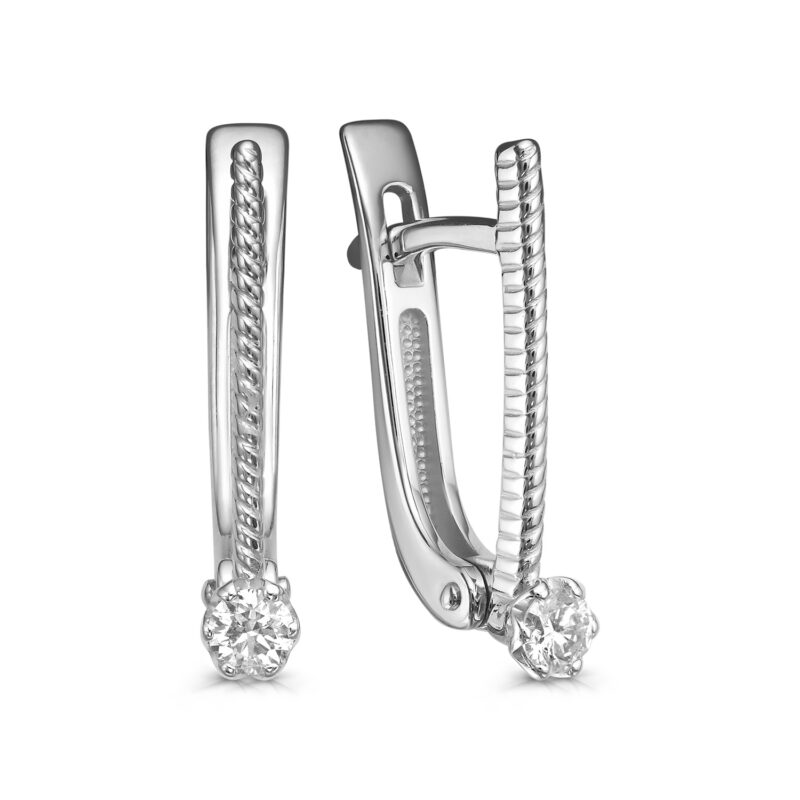 Серьги из золота с бриллиантами