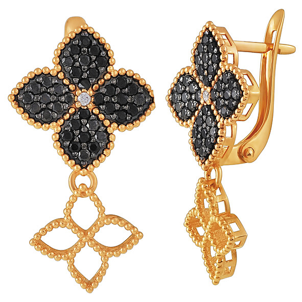 Серьги золотые 903-00221-10-12-00-10 | Браслет золотой 98219Бр. купить по цене 203844 руб. в ювелирном магазине ⭐️ «Золотая Подкова»