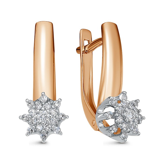 Серьги золотые С2041-120 | Кольцо золотое К2041-120 купить по цене 87217 руб. в ювелирном магазине ⭐️ «Золотая Подкова»