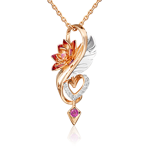 Подвеска золотая 03-3223-00-264-1111-76 | Браслет золотой 05-0653-00-264-1111-76 купить по цене 55641 руб. в ювелирном магазине ⭐️ «Золотая Подкова»