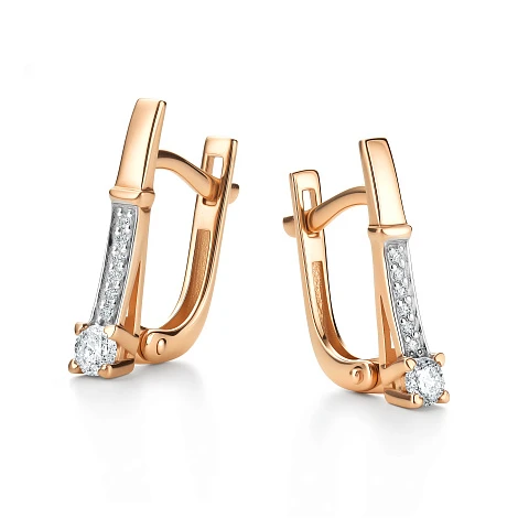 Серьги из золота с бриллиантами