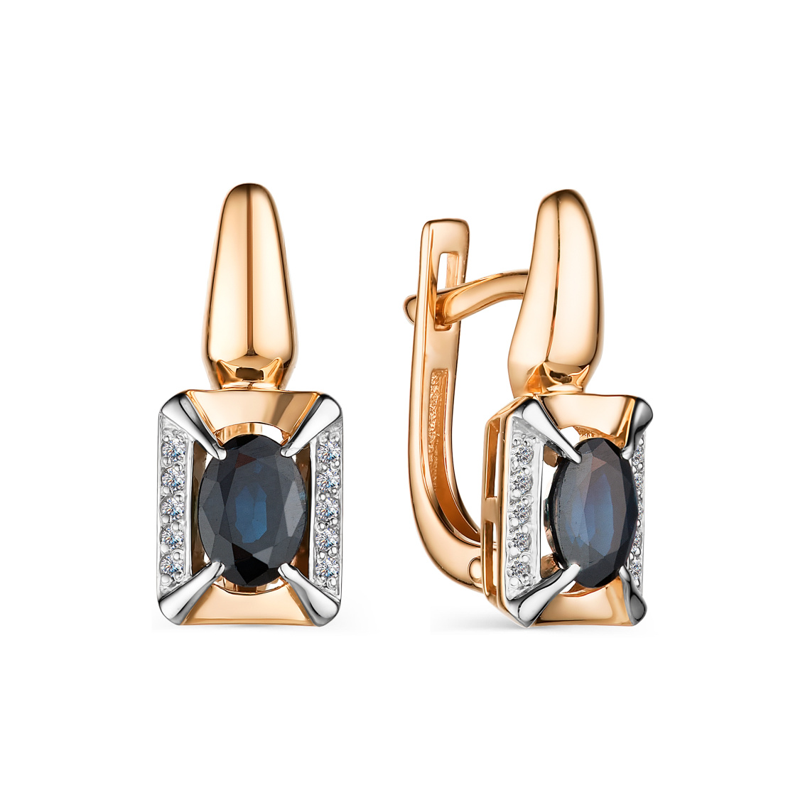 Серьги золотые 23933-102 | Кольцо золотое 13933-102 купить по цене 62092 руб. в ювелирном магазине ⭐️ «Золотая Подкова»