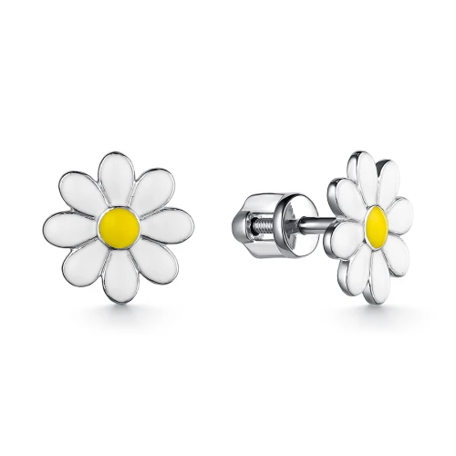 Серьги серебряные 902062333 | Ювелирные изделия в сети Золотая Подкова