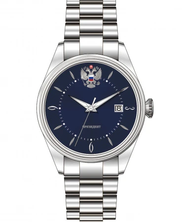 Часы "Президент" 86060861кк кварцевые, муж | Стальные часы купить по выгодной цене в ювелирном магазине ⭐️ «Золотая Подкова»