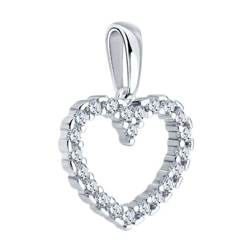 Подвеска серебряная 94033263 | Ювелирные изделия в сети Золотая Подкова