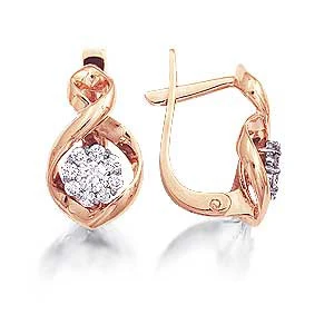 Серьги из золота с бриллиантами