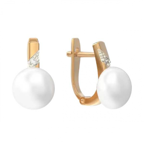 Серьги золотые 1045762-11150 | Кольцо золотое 1045761-11150 купить по цене 31951 руб. в ювелирном магазине ⭐️ «Золотая Подкова»