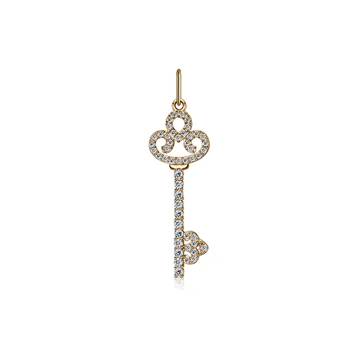Подвеска из золота с фианитами