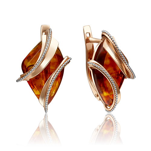 Серьги золотые 02-4130-00-271-1110-46 | Подвеска золотая 03-2824-00-271-1110-46 купить по цене 28155 руб. в ювелирном магазине ⭐️ «Золотая Подкова»