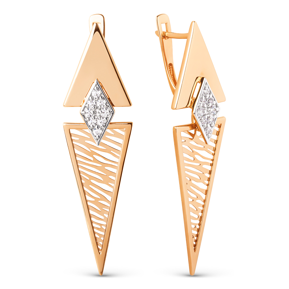 Серьги золотые 502872-1102 | Кольцо золотое 502871-1102 купить по цене 72504 руб. в ювелирном магазине ⭐️ «Золотая Подкова»