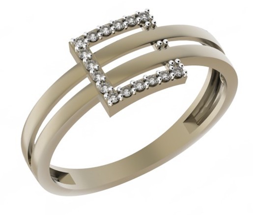 Кольцо золотое 018541-1102 | Серьги золотые 018542-1102 купить по цене 43680 руб. в ювелирном магазине ⭐️ «Золотая Подкова»