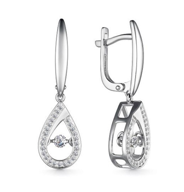 Серьги золотые 25863-200 | Кольцо золотое 15863-200 купить по цене 73549 руб. в ювелирном магазине ⭐️ «Золотая Подкова»