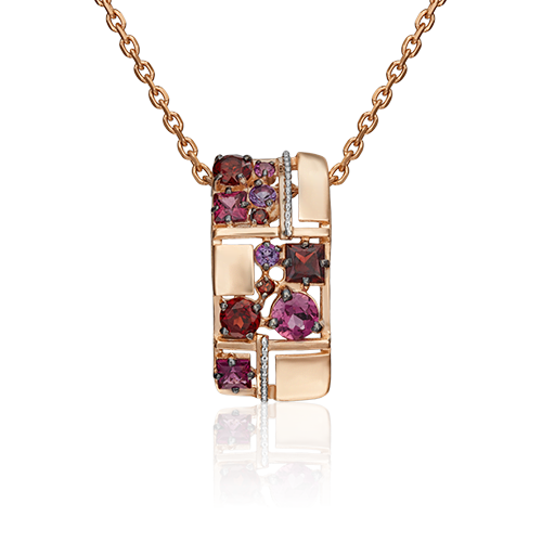 Подвеска золотая 03-3064-00-257-1111-57 | Кольцо золотое 01-5307-00-257-1111-57 купить по цене 65025 руб. в ювелирном магазине ⭐️ «Золотая Подкова»