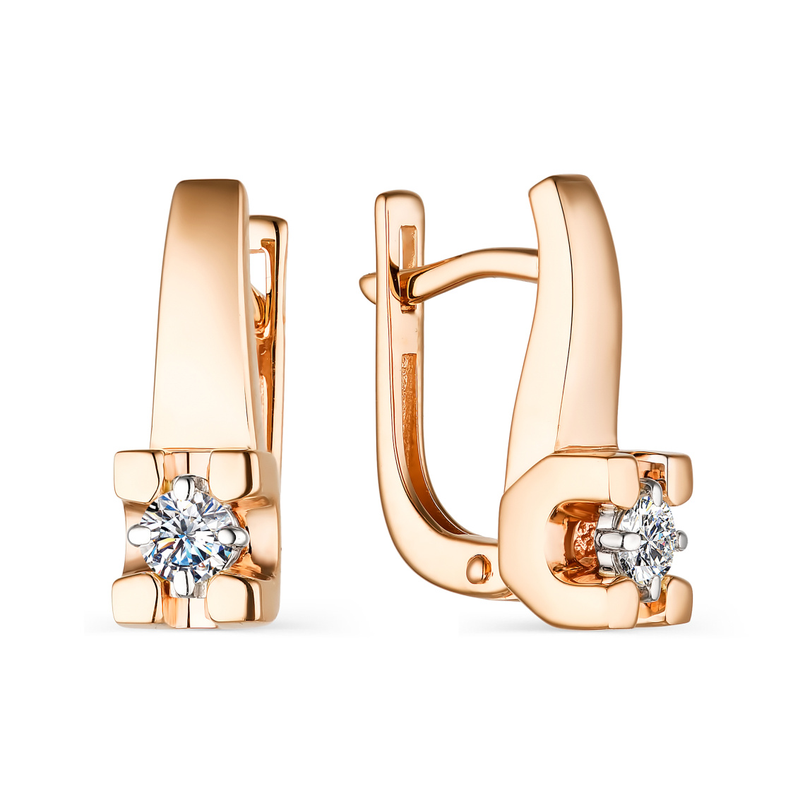 Серьги золотые 23692-100 | Кольцо золотое 13692-100 купить по цене 95154 руб. в ювелирном магазине ⭐️ «Золотая Подкова»